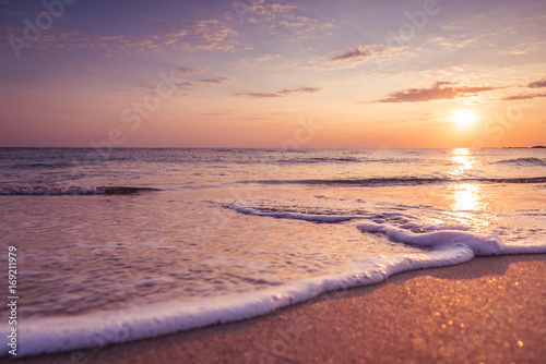 Beautiful tropical sunrise on the beach © ba11istic