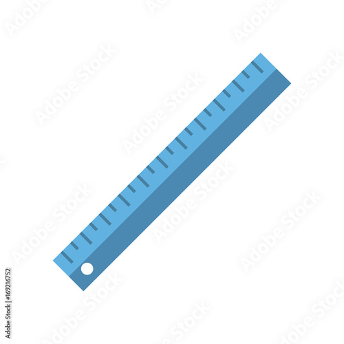ruler measuring device icon image vector illustration design 