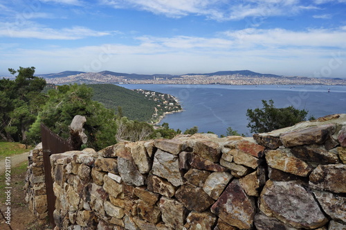 Canvas Print A View of Istanbul from Princes Islands, Turkey