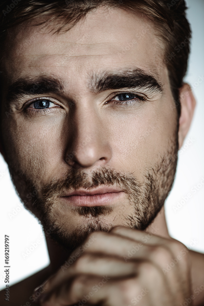 Obraz premium man with bristle