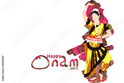 illustration of Happy Onam