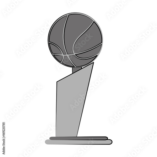 basketball trophy  icon image vector illustration design 