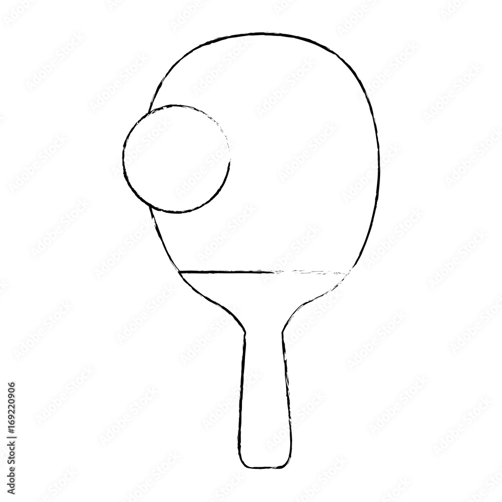 ping pong racket icon over white background vector illustration ping pong racket icon over white background vector illustration