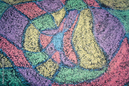 Chalk Art on Pavement © MS.perceptions
