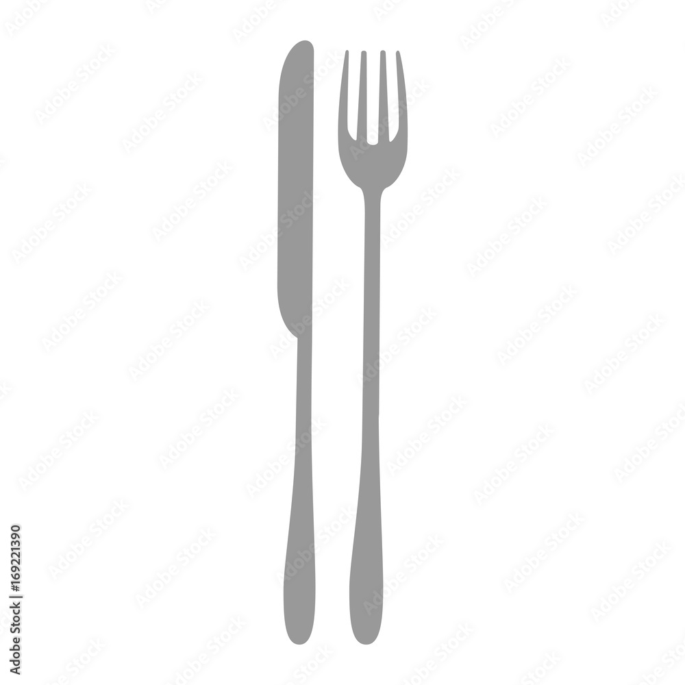 fork and knife icon over white background vector illustration fork and knife icon over white background vector illustration