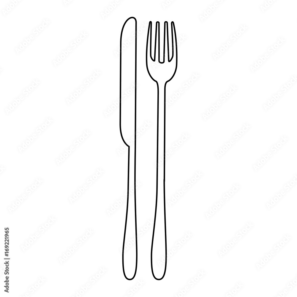 fork and knife icon over white background vector illustration fork and knife icon over white background vector illustration