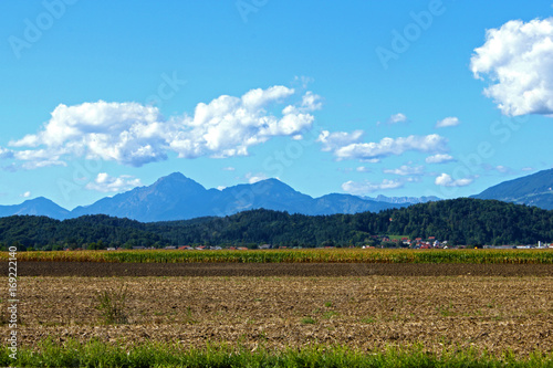 View of the Kamnik–Savinja Alps, Slovenia, Europe.