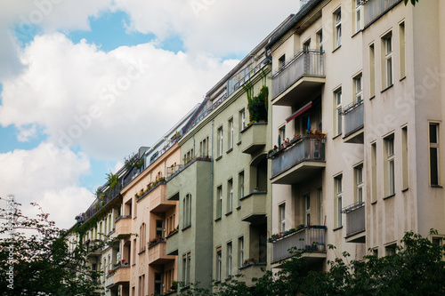 low colored row houses at germany