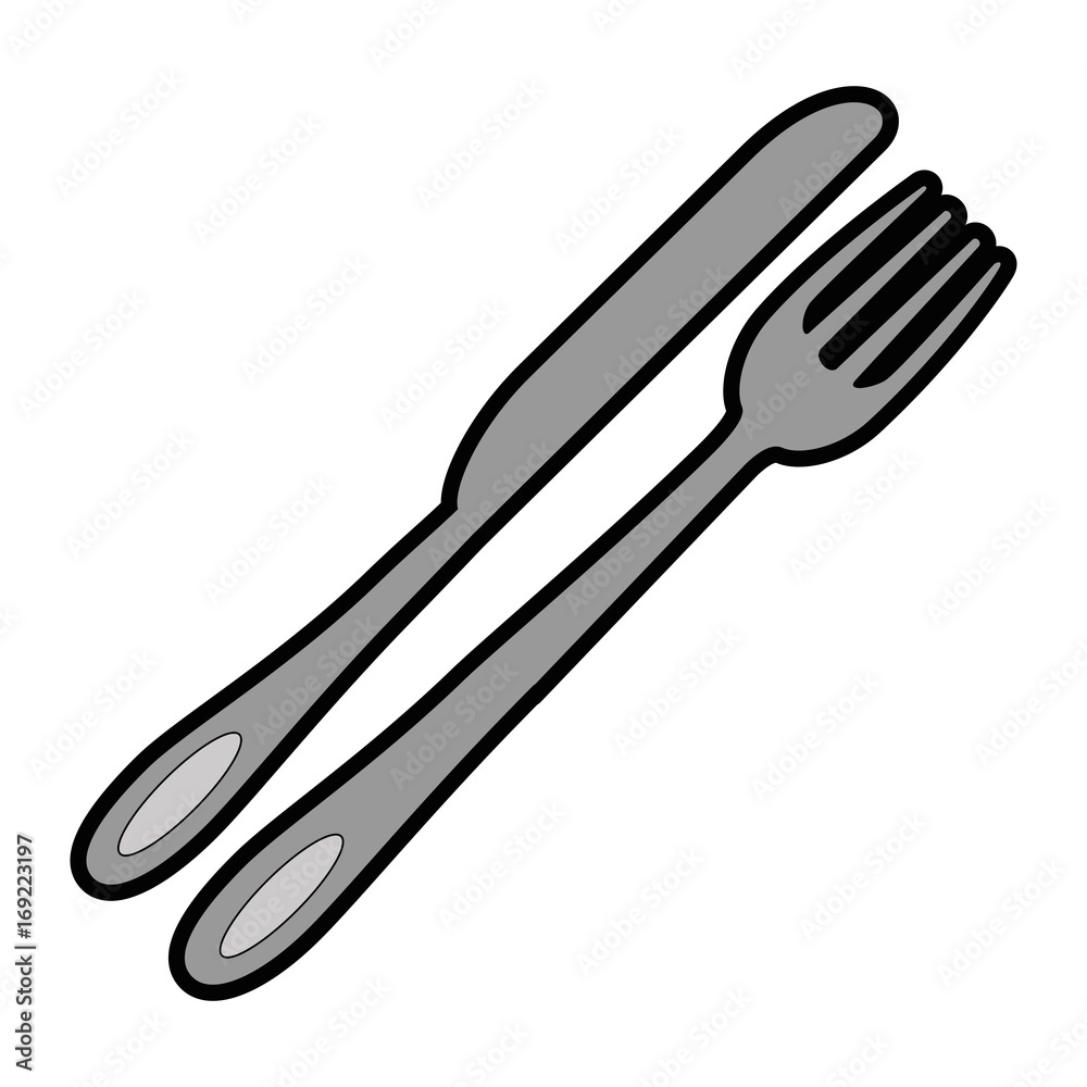 fork and knife icon over white background vector illustration fork and knife icon over white background vector illustration
