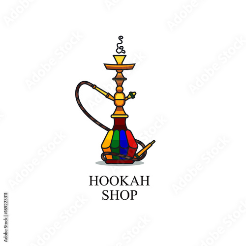 Illustration for hookah shop