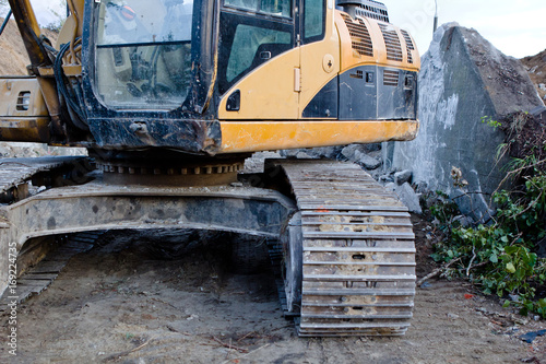 part of a veavy building machine   excavator 