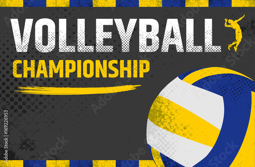 Volleyball grunge