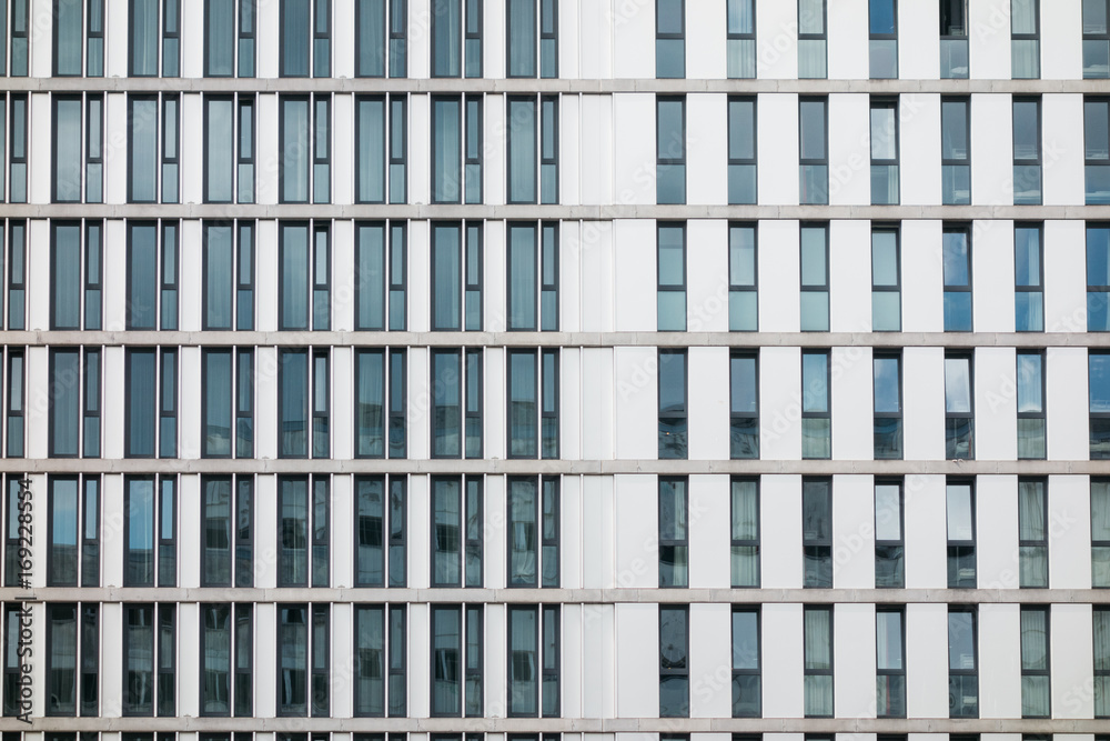 office facade with small windows