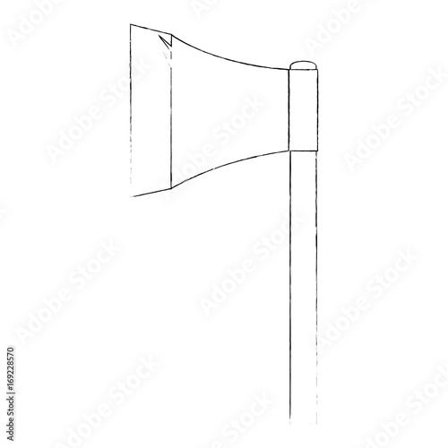 Axe tool isolated icon vector illustration graphic design