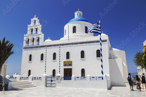 The Church of St. Irene in Oia. Santorini, Greece