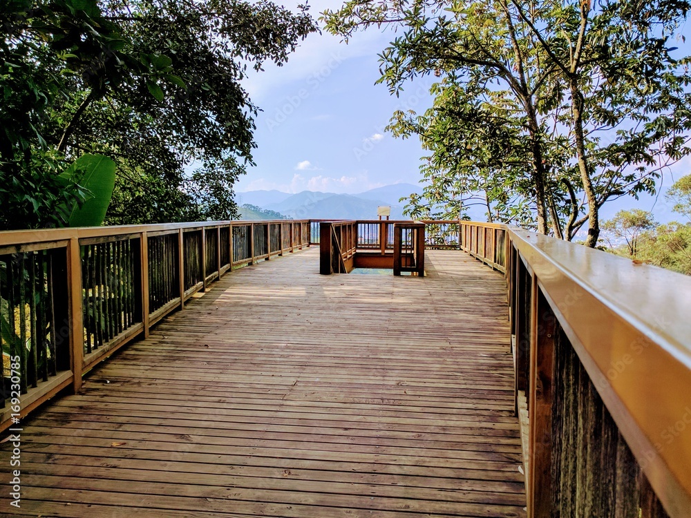Obraz premium wood balcony bridge