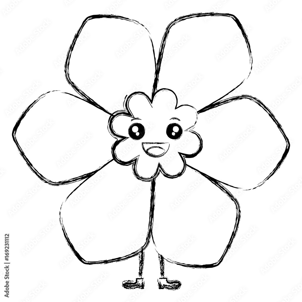 cute flower spa kawaii character vector illustration design cute flower spa kawaii character vector illustration design