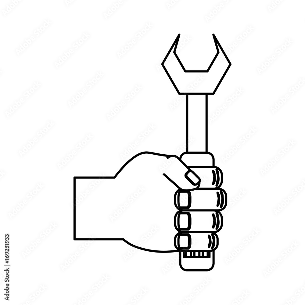 Wrench tool isolated icon vector illustration graphic design Wrench tool isolated icon vector illustration graphic design