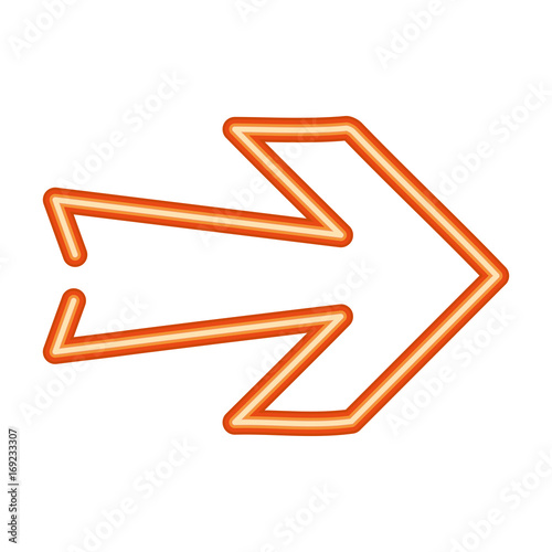 arrow signal cartoon icon vector illustration graphic design