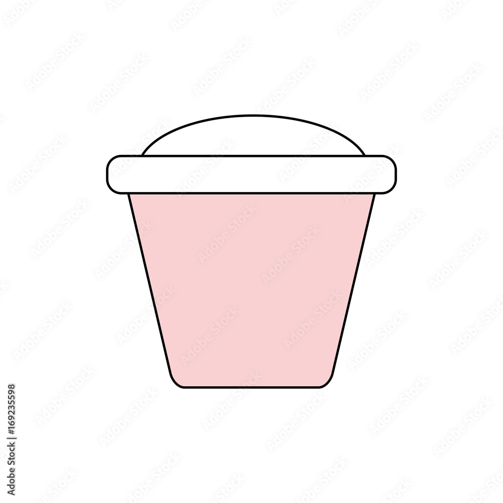 Empty gardening pot icon vector illustration graphic design Empty gardening pot icon vector illustration graphic design