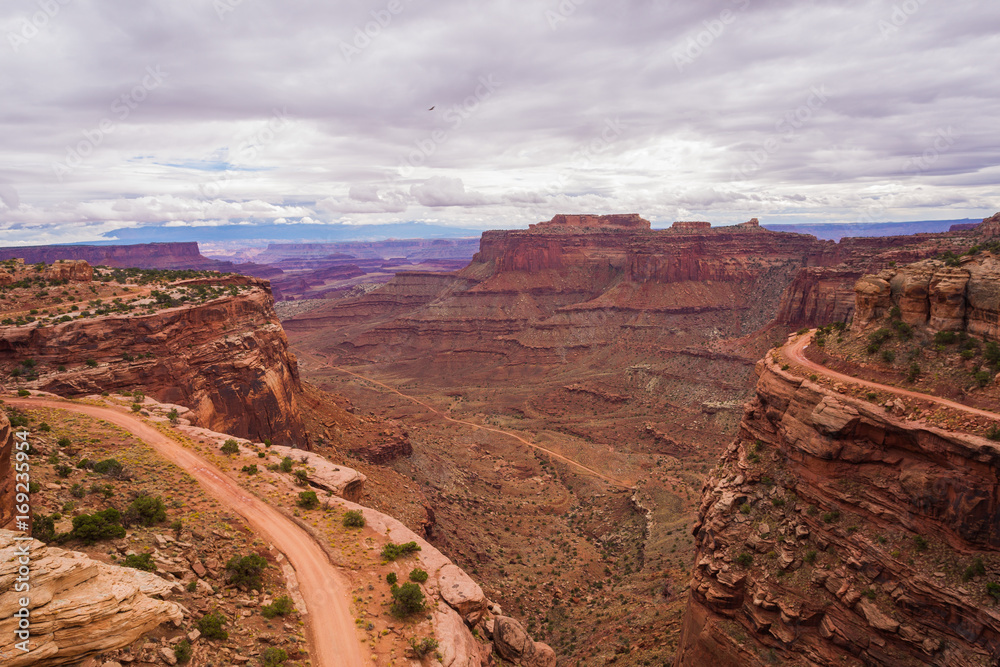 Orange Rock Formations in Canyonlands National Park