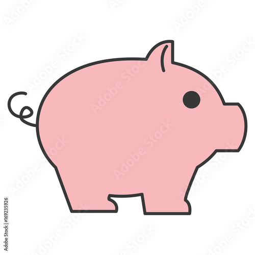 piggy savings isolated icon vector illustration design
