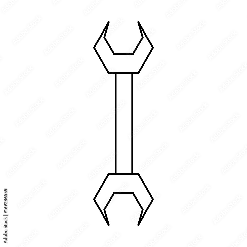 Wrench tool isolated icon vector illustration graphic design Wrench tool isolated icon vector illustration graphic design