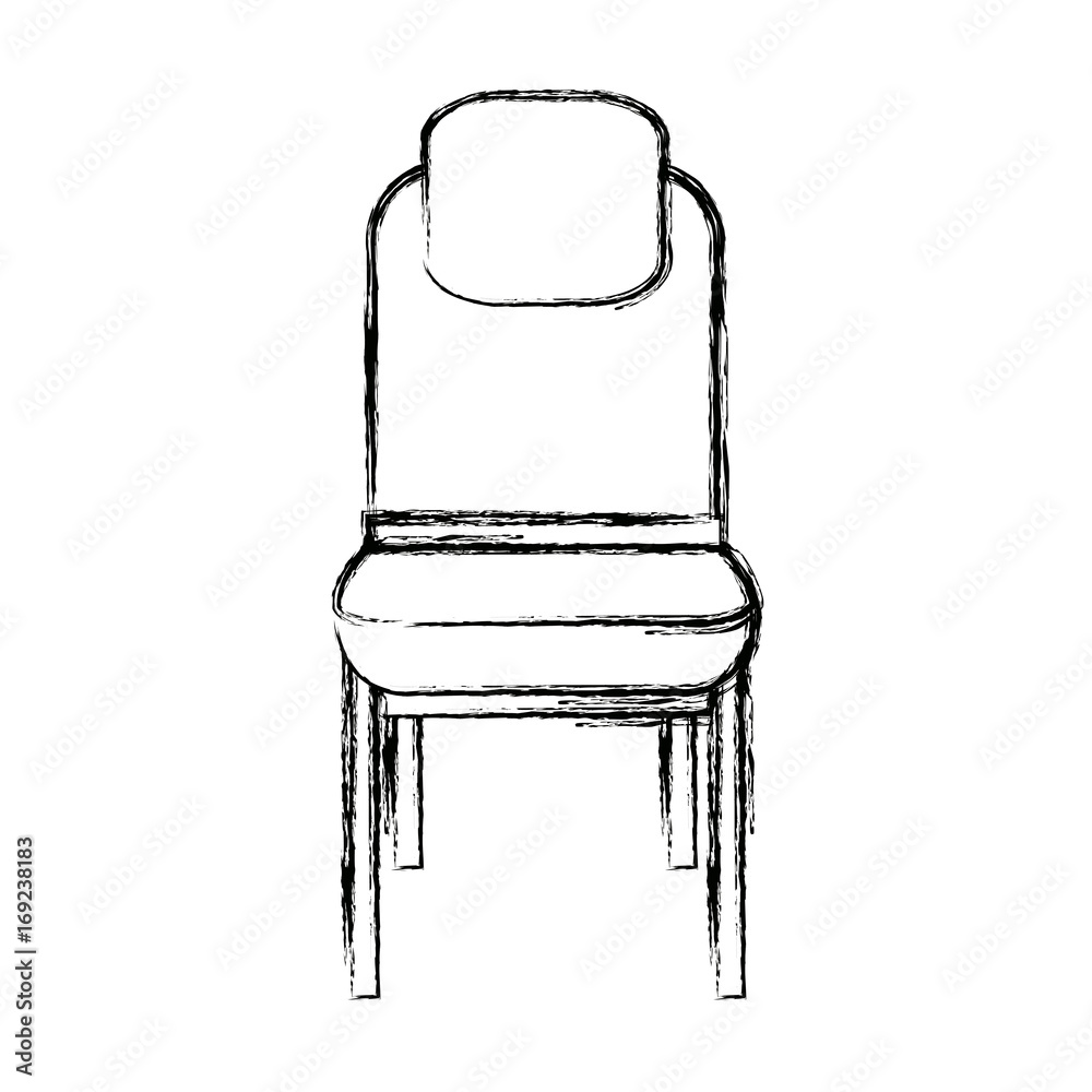 chair interior furniture wooden style vector illustration chair interior furniture wooden style vector illustration