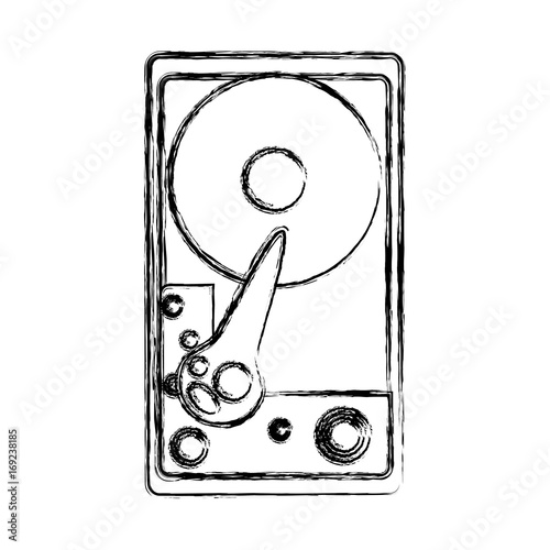 cd rom hardware icon vector illustration graphic design
