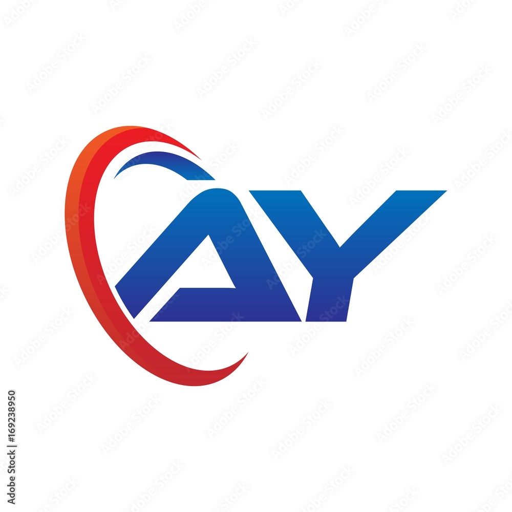 modern dynamic vector initial letters logo aa with circle swoosh red blue modern dynamic vector initial letters logo aa with circle swoosh red blue
