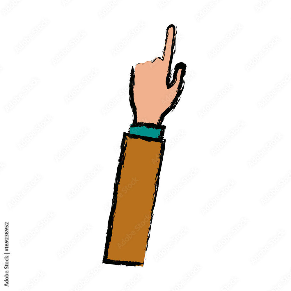 hand with index finger pointing up icon vector illustration hand with index finger pointing up icon vector illustration
