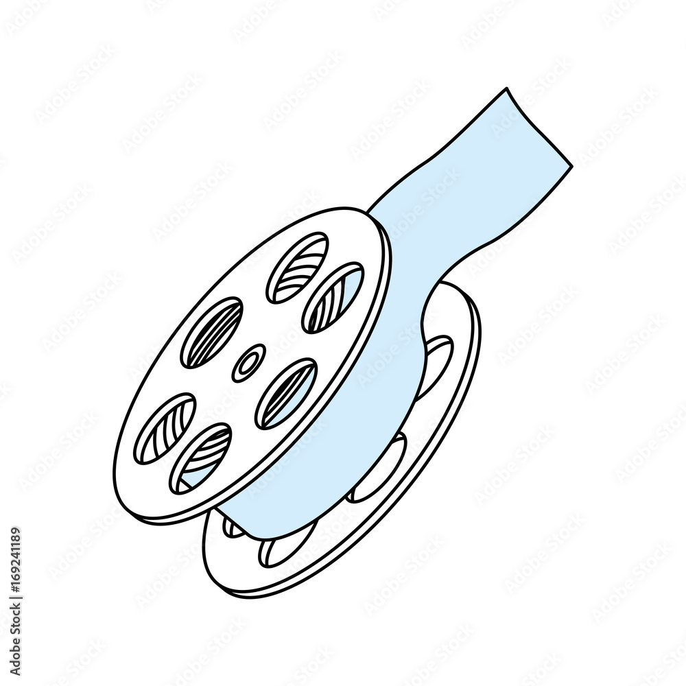 Movie reel symbol icon vector illustration graphic design Movie reel symbol icon vector illustration graphic design