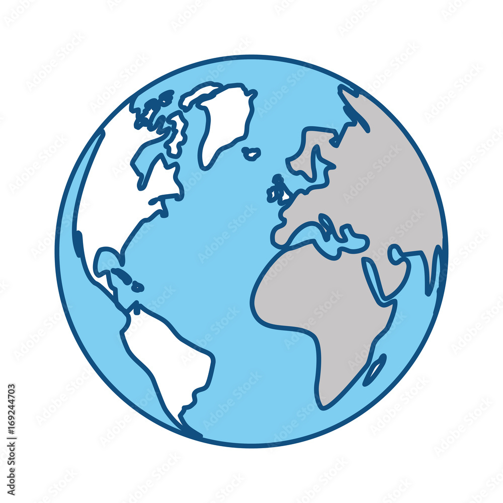 Earth planet symbol icon vector illustration graphic design Stock Vector |  Adobe Stock