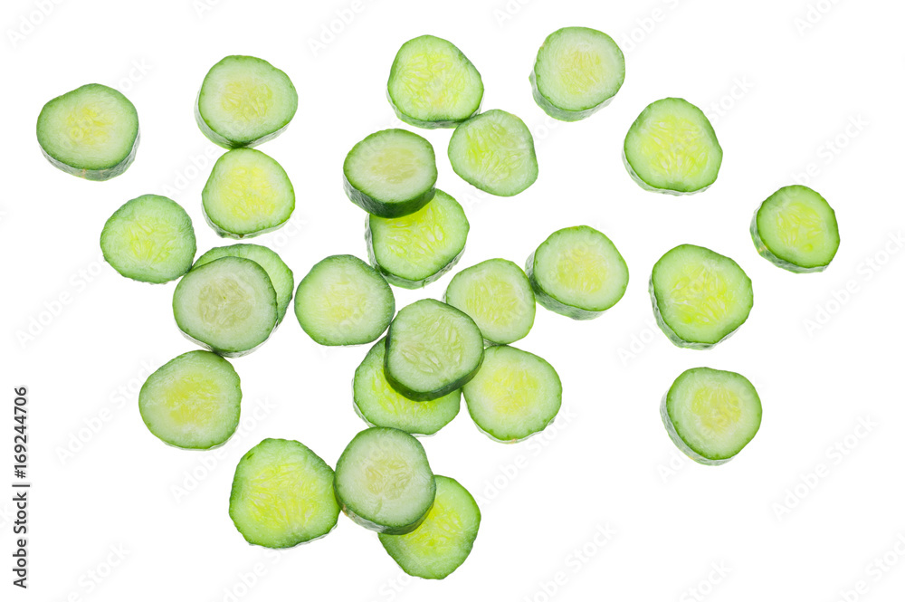 Sliced cucumber Sliced cucumber