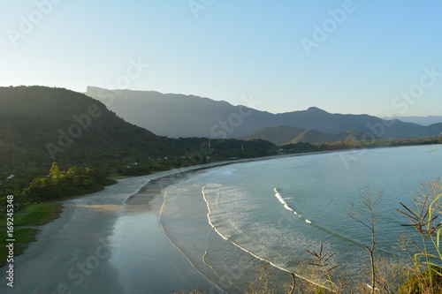 Praia num dia ensolarado, Ubatuba, SP photo