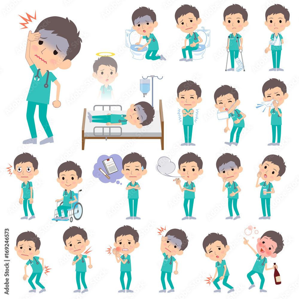 surgical operation green wear men_sickness surgical operation green wear men_sickness