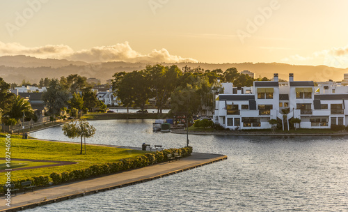 Sunset over the canals