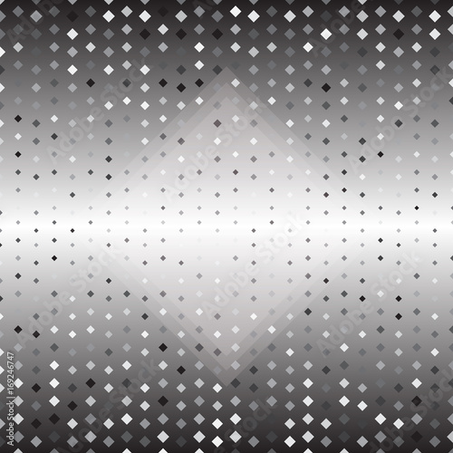 Rhombus silver halftone abstract background