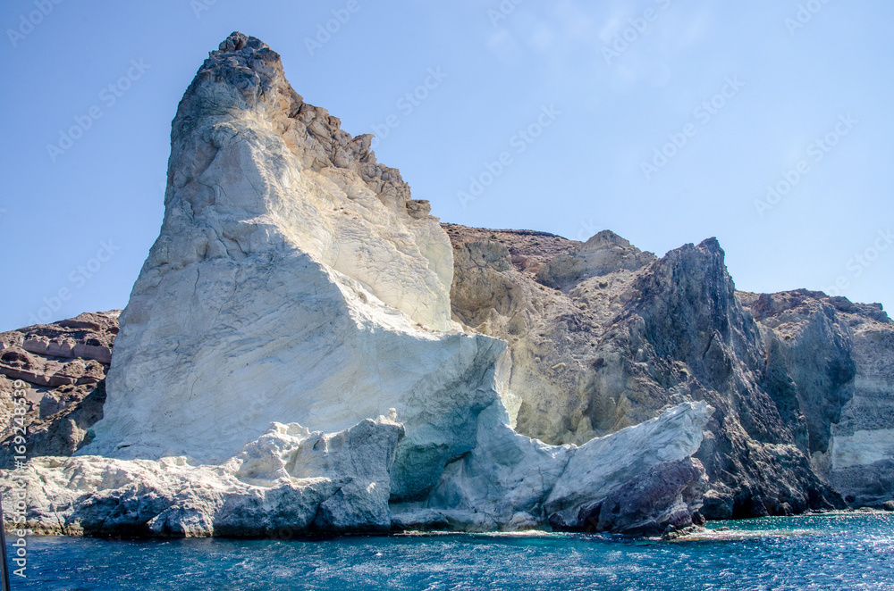 Jagged rocks on Greek Islands