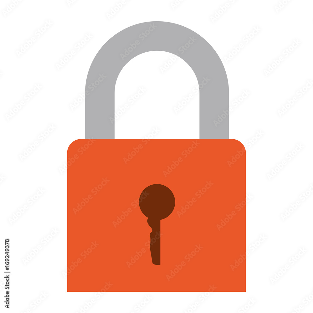 colorful silhouette of padlock icon colorful silhouette of padlock icon