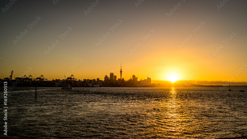 Auckland, New Zealand Sunset