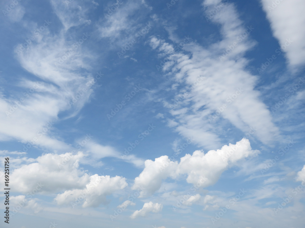 Obraz premium 空 雲 風景 背景