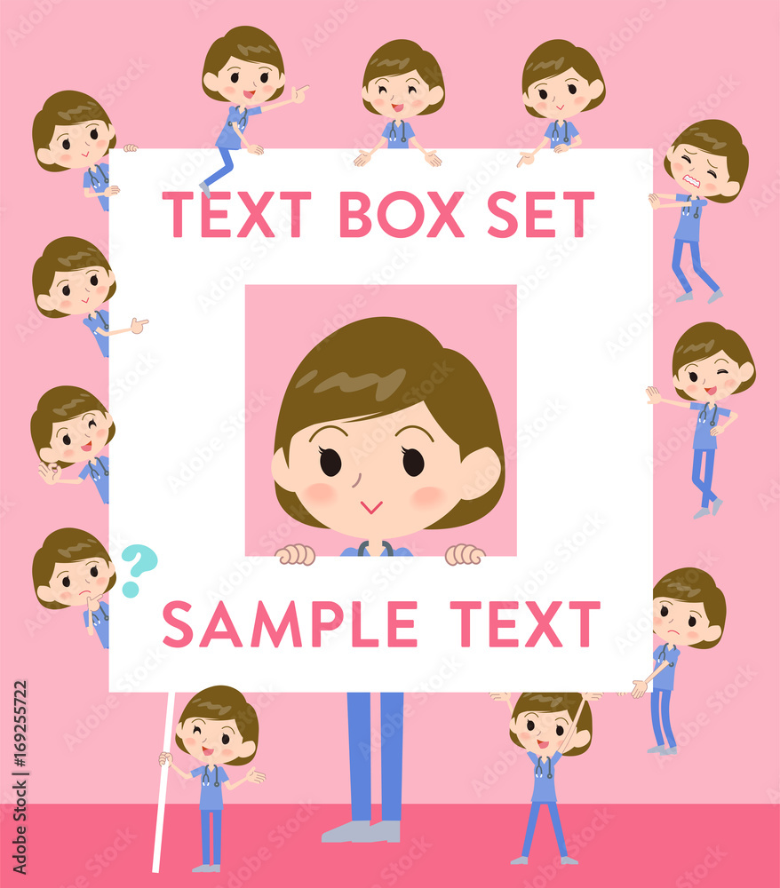 surgical operation blue wear women_text box surgical operation blue wear women_text box