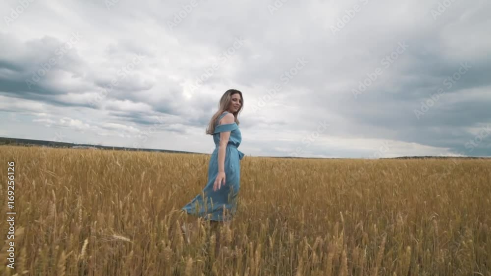 Harvesting. Girl in a field of wheat. Beautiful healthy hair. Harvesting. Girl in a field of wheat. Beautiful healthy hair.