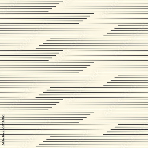 Seamless Horizontal Line Background. Abstract Monochrome Texture