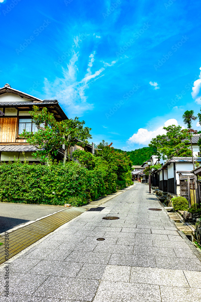 京都 嵐山 街並み