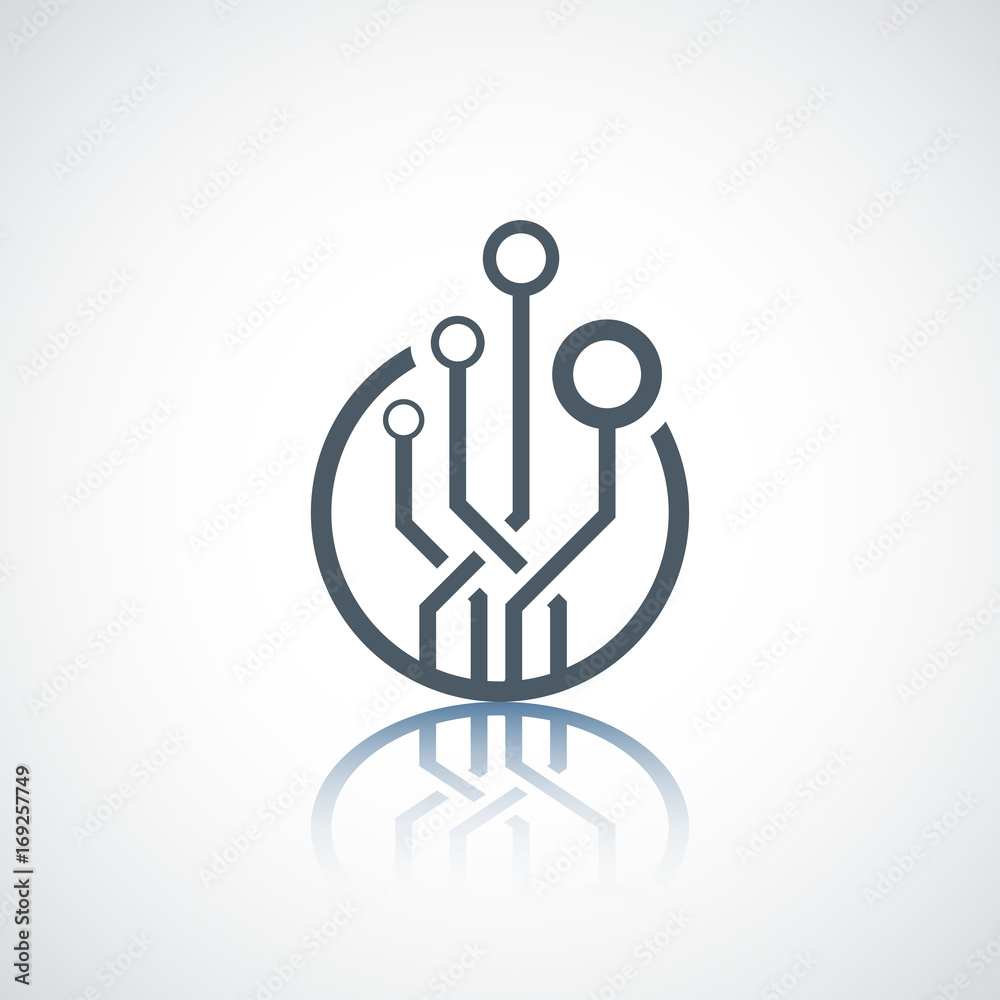 Abstract technology business company logo. Abstract technology business company logo.