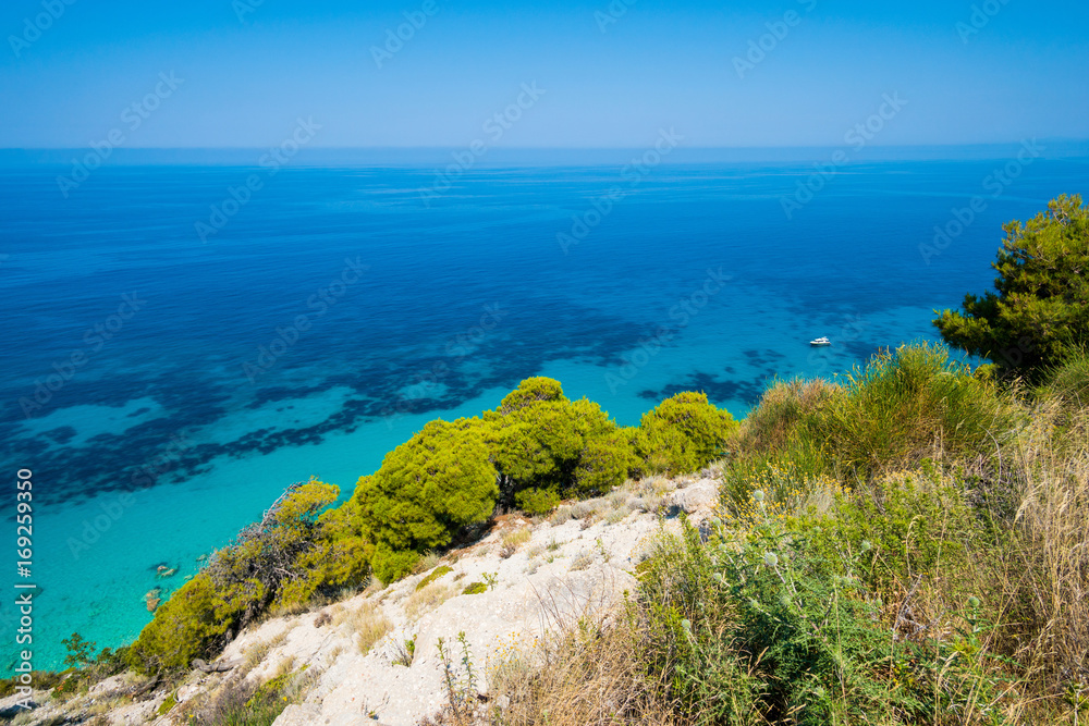 Ionian sea on Lefkada west coast
