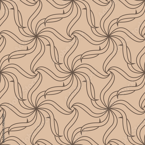 Geometric brown abstract seamless pattern for fabrics
