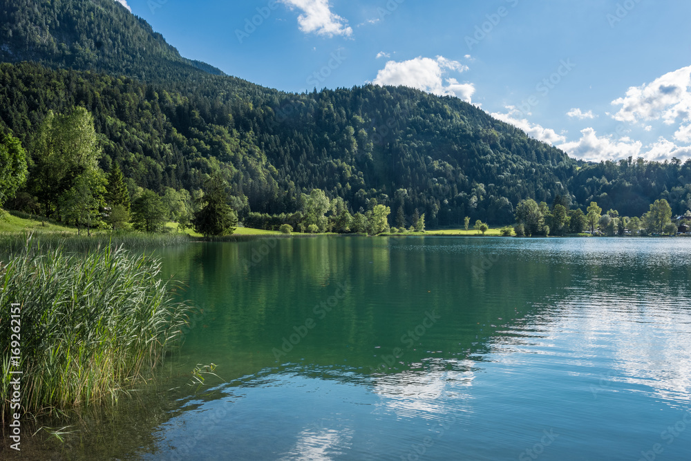 The mountain lake in Alps, Austria